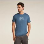 Icebreaker Merino 150 Tech Lite SS Tee Adventure Ride férfi gyapjú póló