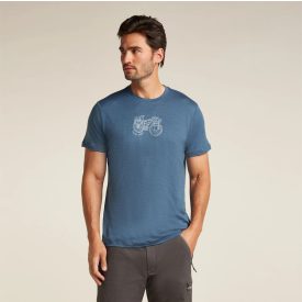   Icebreaker Merino 150 Tech Lite SS Tee Adventure Ride férfi gyapjú póló