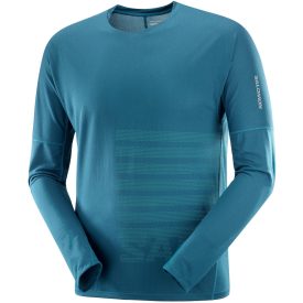   Salomon Sense Aero LS Tee GFX férfi hosszú ujjú technikai futófelső