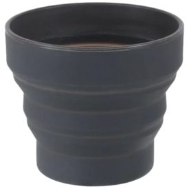   Lifeventure Ellipse Flexi Mug összecsukható szilikon pohár 350 ml Graphite