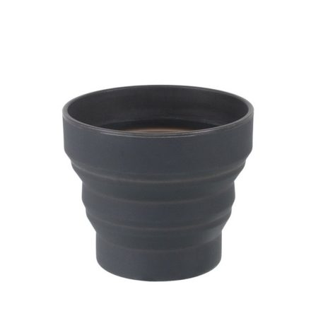 Lifeventure Ellipse Flexi Mug összecsukható szilikon pohár 350 ml szürke