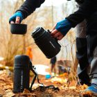 Lifeventure Widemouth Vacuum Bottle rozsdamentes acél étel-, ital termosz 1000 ml