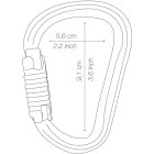 Petzl William Triact Lock bajonettzáras karabiner