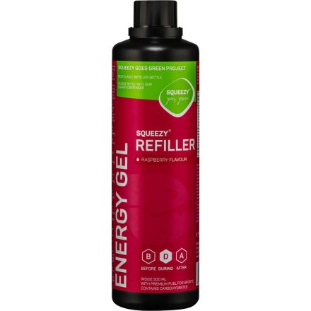 Squeezy Energy Gel Refiller energiazselé utántöltő 500 ml Málna