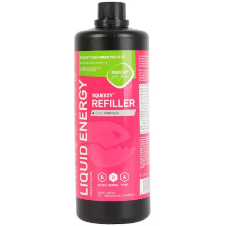 Squeezy Liquid Energy Gel Refiller energiazselé utántöltő 1000 ml Basic formula ízesítetlen