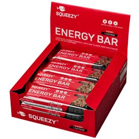   Squeezy Energy Bar Cherry laktózmentes energiaszelet koffeinnel 12x50 g