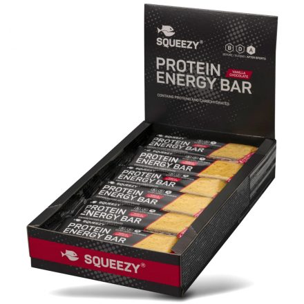 Squeezy Protein Energy Bar vanilia/csokoládé ízű fehérjeszelet  12x50 g