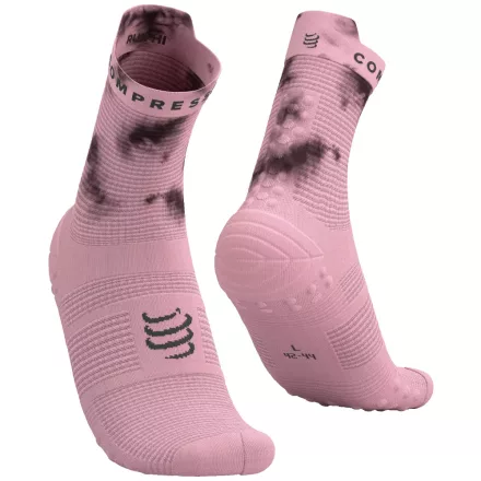 Compressport Pro Racing Socks V4.0 Run High Cut Eat My Dust! Zephyr Tie Dye futózokni