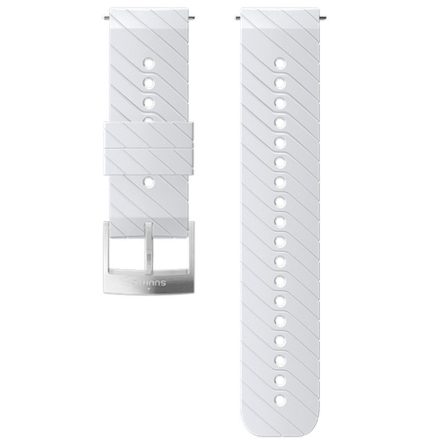 Suunto 24 mm Assy Athletic 3 Silicone Strap White/Steel szilikon óraszíj