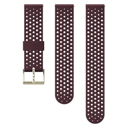 Suunto 20 mm Athletic 1 Silicone Strap Burgundy/Gold szilikon óraszíj
