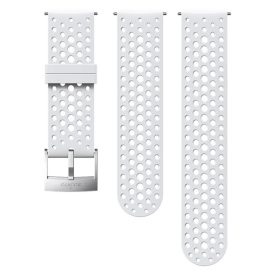   Suunto 24 mm Athletic 1 Silicone Strap White/Steel szilikon óraszíj