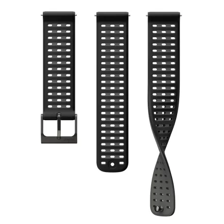 Suunto 22 mm Athletic 9 szilikon óraszíj Black
