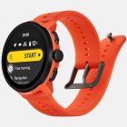 Suunto Run Coral Orange GPS futóóra szilikon szíjjal