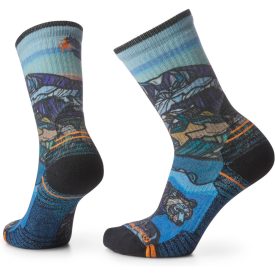   Smartwool W Hike Light Cushion Icy Range Print Crew női túrazokni