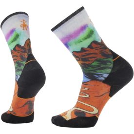   Smartwool Trail Run Singletrack Print Targeted Cushion Crew socks futózokni