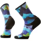 Smartwool Trail Run Targeted Cushion Summit Sector Print Crew Socks futózokni