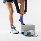 Smartwool Hike Mountain Sunrise Print Targeted Cushion Crew Socks női túrazokni
