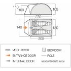 Vango Tay 200 kétszemélyes sátor