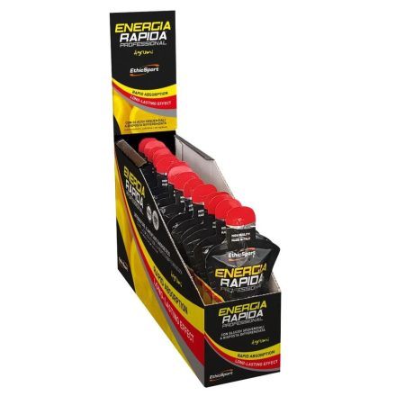 EthicSport Energia Rapida Professional citrus ízű laktóz- és gluténmentes energiazselé csomag 15 x 50 ml