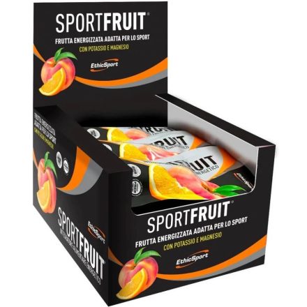 EthicSport Sport Fruit gyümölcs alapú energia étel narancs-őszibarack íz csomag 15 x 42 g