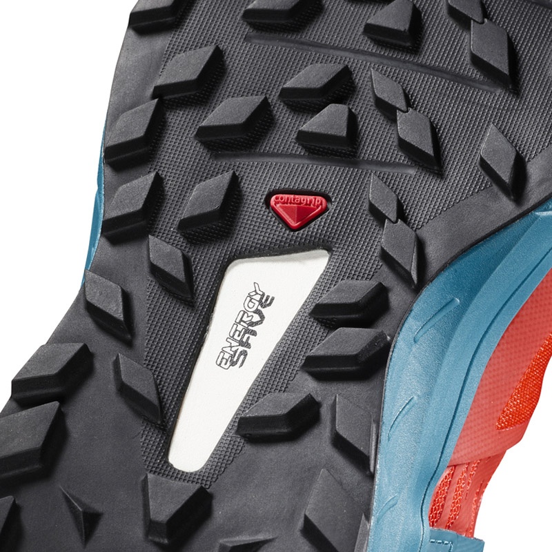 A Salomon Ultra Pro férfi terepfutó cipő Premium Wet Contagrip talpa az Energy Save talpba illesztett ütéscsillapító betéttel A Salomon Ultra Pro férfi terepfutó cipő Premium Wet Contagrip talpa az Energy Save talpba illesztett ütéscsillapító betéttel